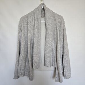 ATHLETA TRANQUILITY SWEATSHIRT CARDIGAN WOMENS OPEN FRONT GRAY (XS)